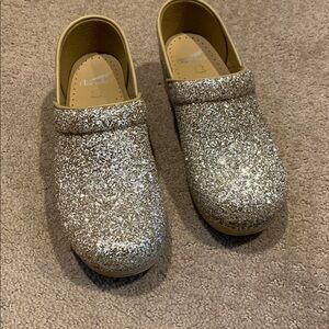 Dansko Glitter Clogs